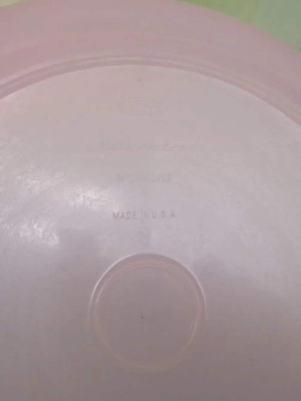 Vintage TUPPERWARE PASTEL Dinner Plates Millionaire Line, Set of 9, Made In USA